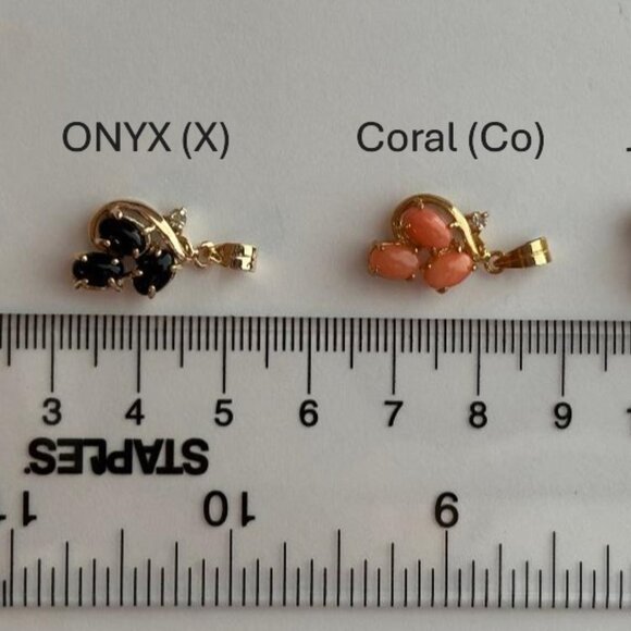 Vintage Coral Pendant Necklace, Dolphin Ore 18K Gold Electroplate - Picture 4 of 4